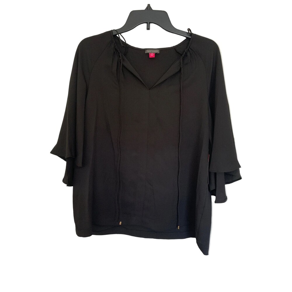 Vince Camuto Womens NWT black blouse size medium